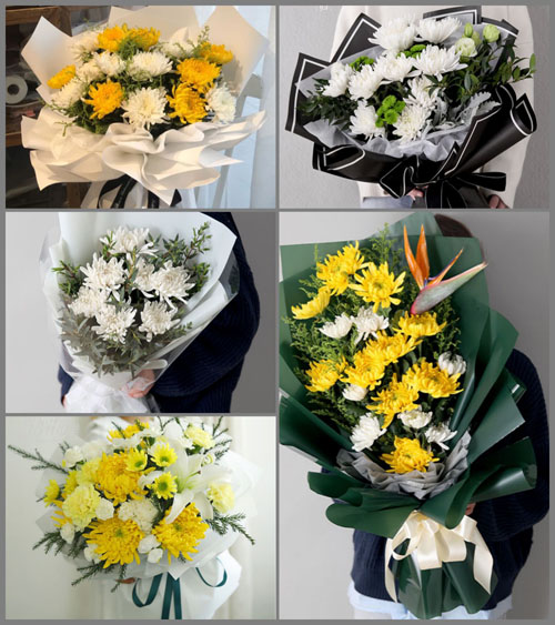 山东莱芜莱城区大王庄镇西风炉村白事花束代送